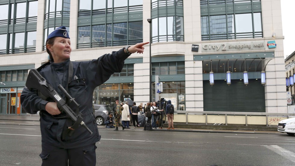 Арест и бомбена тревога в Брюксел