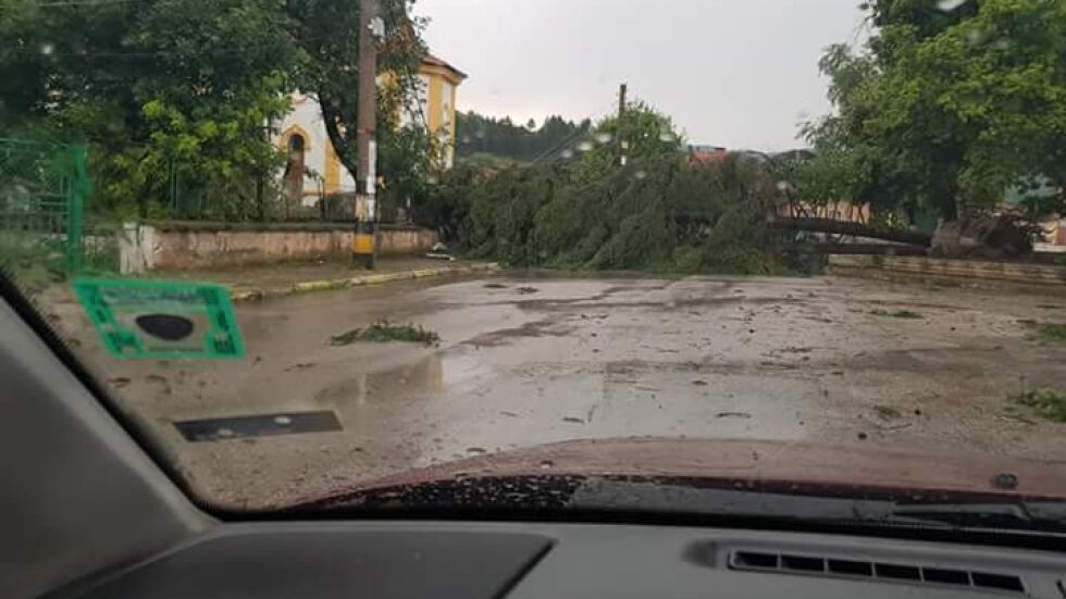 Градушка удари Триград и Видин, пороен дъжд наводни улици в страната