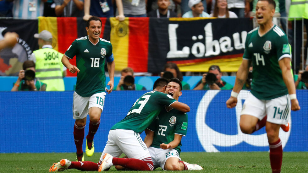 Фалстарт за световния шампион - Мексико шокира Германия (ГАЛЕРИЯ)