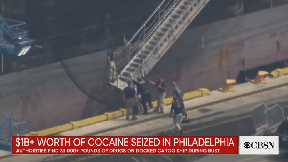 Откриха над 16 т кокаин в кораб във Филаделфия