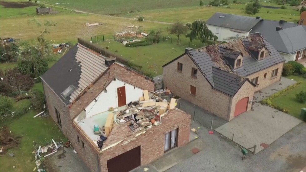 17 ранени при торнадо в Белгия