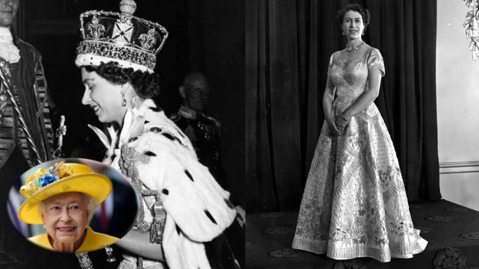 Таен символ, шотландски бодил и диаманти: любопитната история на роклята за коронацията на Елизабет II