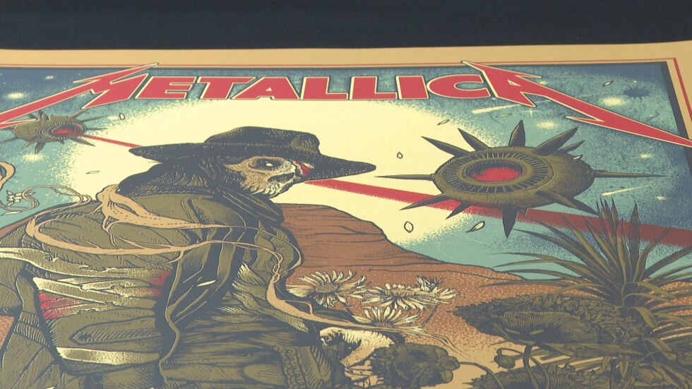 Уникално признание: Българин рисува плакати за Metallica