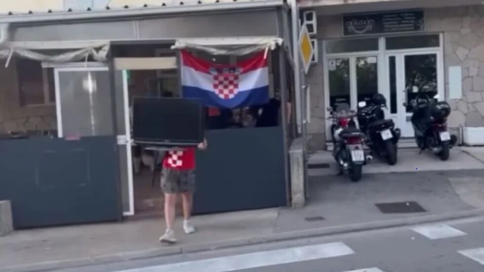 В Хърватия го отнесоха телевизорите (ВИДЕО)