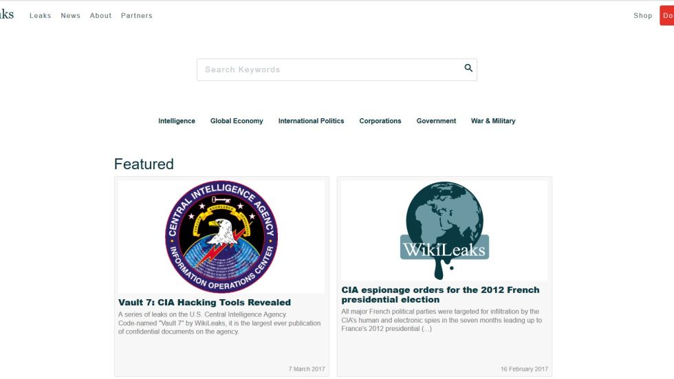 „Уикилийкс“: Публикувахме хиляди документи на ЦРУ