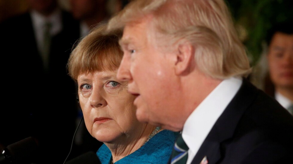 Доналд Тръмп се пошегува за това какво е общото между него и Меркел 