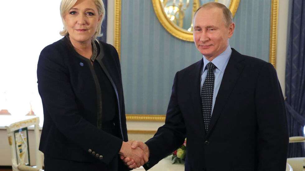 Владимир Путин в среща с Марин льо Пен: Русия не се меси във френските избори