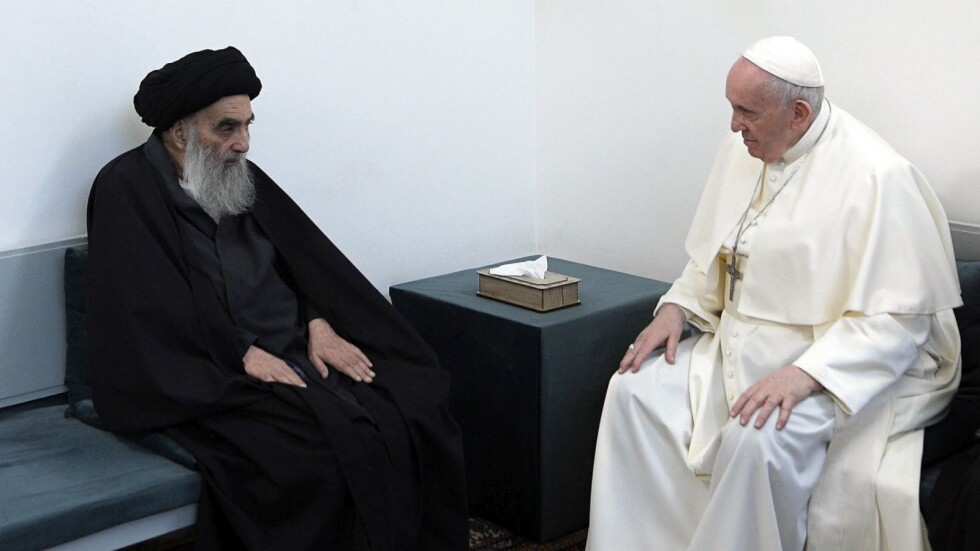 Папа Франциск разговаря с лидера на шиитите в Ирак