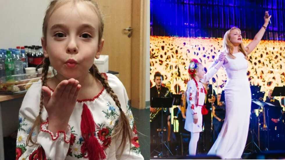 Украинското момиченце, което развълнува с песен от бомбоубежище, пя пред хиляди в Полша