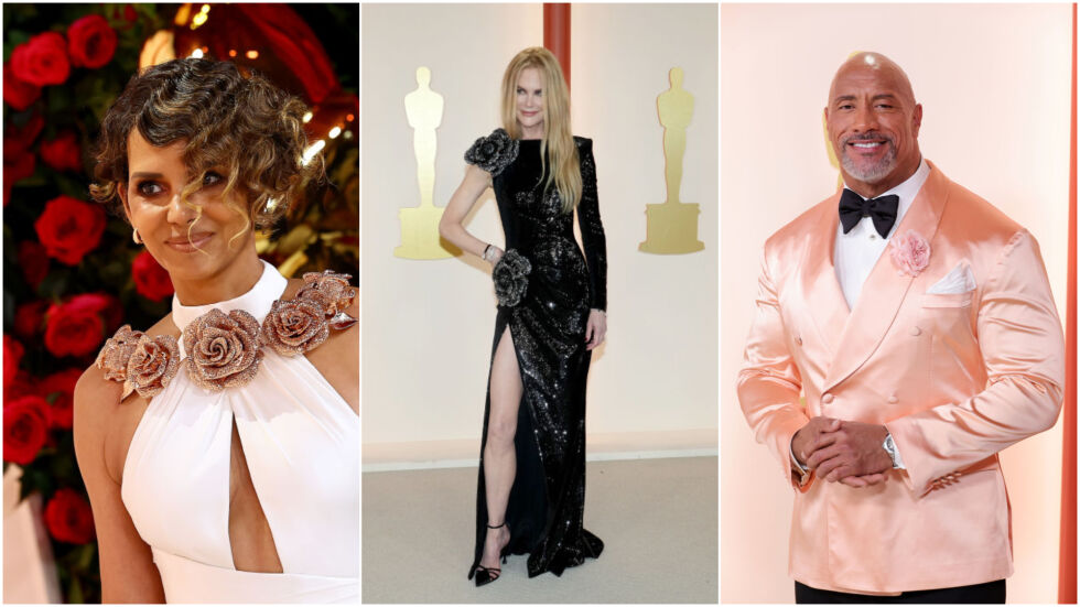 Холи Бери, Скалата, Никол Кидман - много актьори се появиха с цветя на тоалетите си на Оскарите (СНИМКИ)