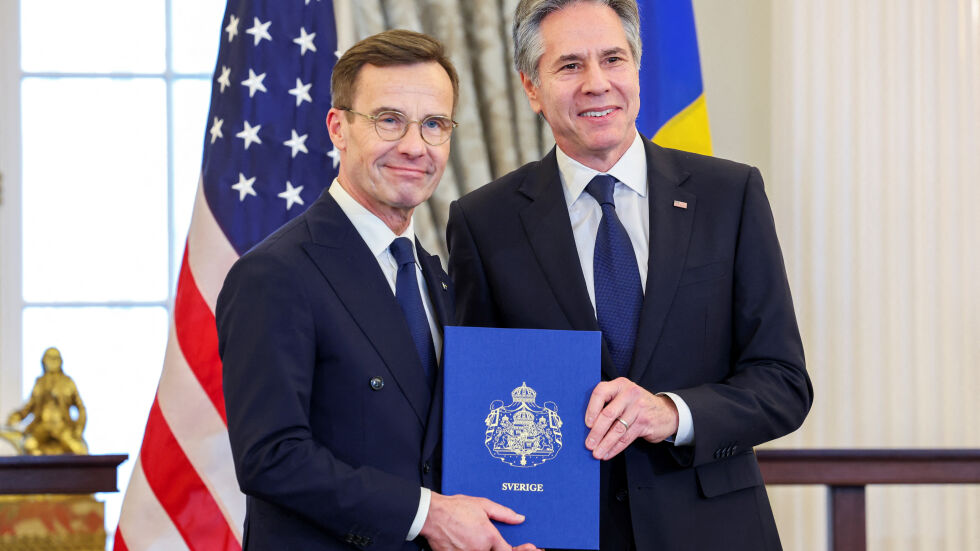 32-ият член на Алианса: Швеция официално се присъедини към НАТО 