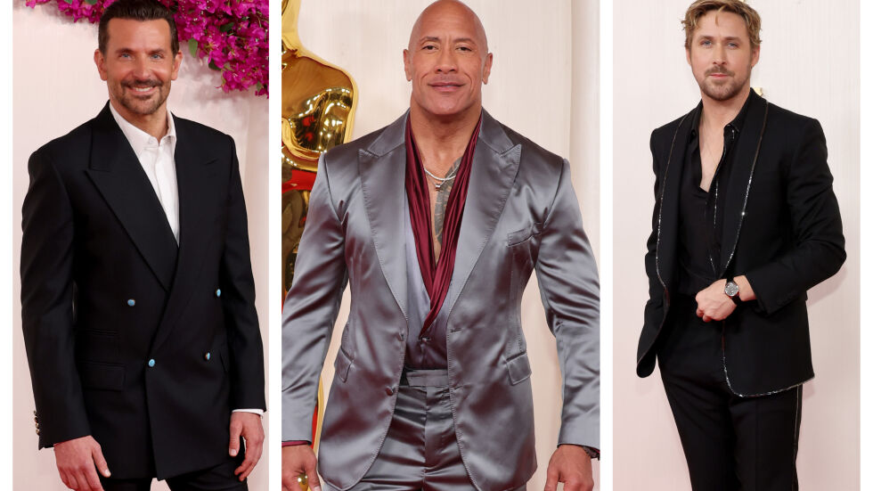 Дълбоки деколтета, коприна и пръстени - стилни и противоречиви визии от звездните мъже на Оскарите (СНИМКИ)