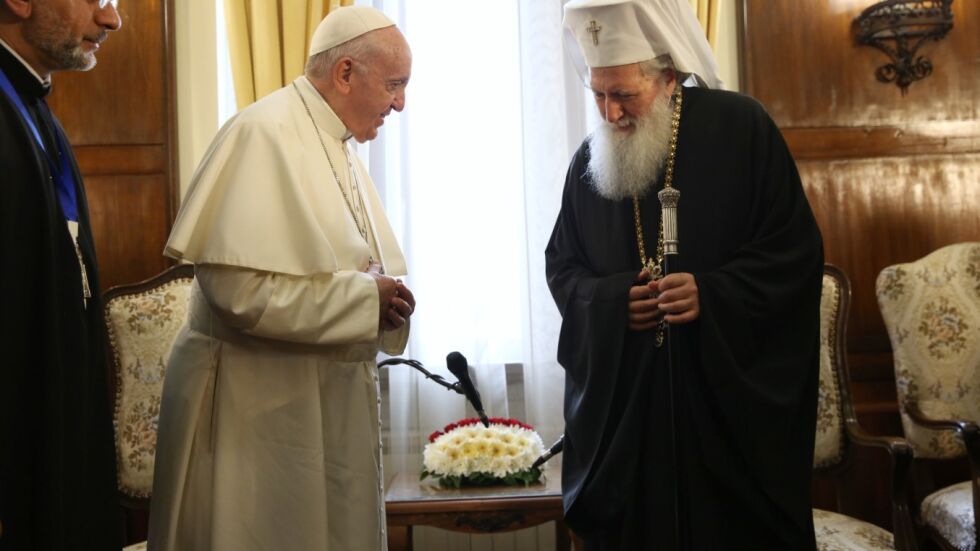 Приветствено слово на патриарх Неофит към папа Франциск
