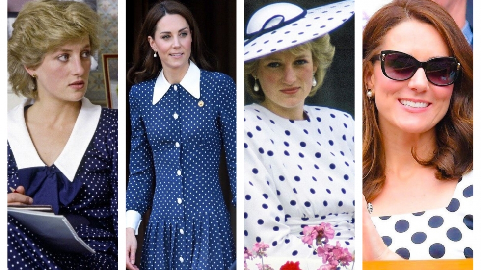  Кейт Мидълтън и принцеса Даяна споделят една и съща любов в модата - към точките