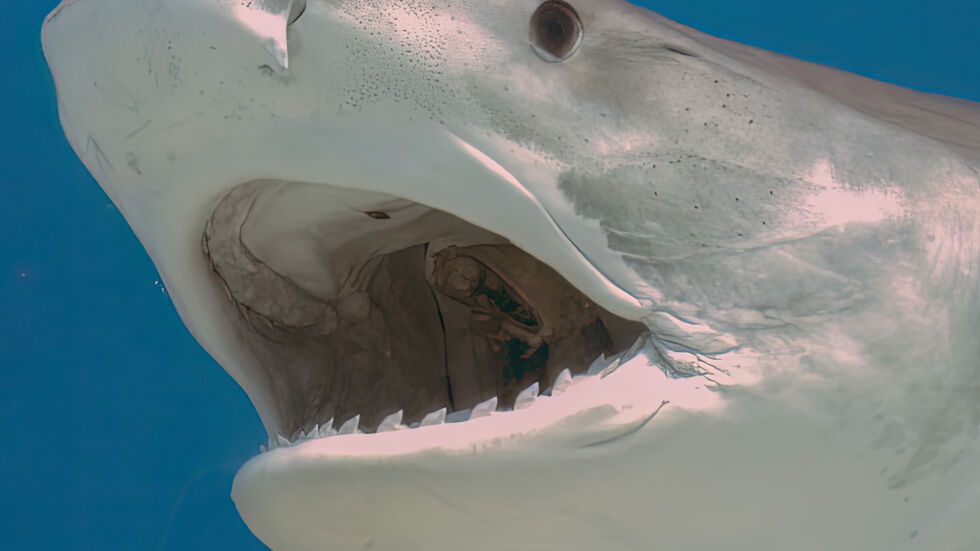 Опасност от дълбините: Рибар в схватка с тигрова акула (ВИДЕО)