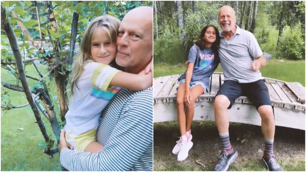 Умилително: 9-годишната дъщеря на Брус Уилис учи за деменцията, за да му помага по-добре