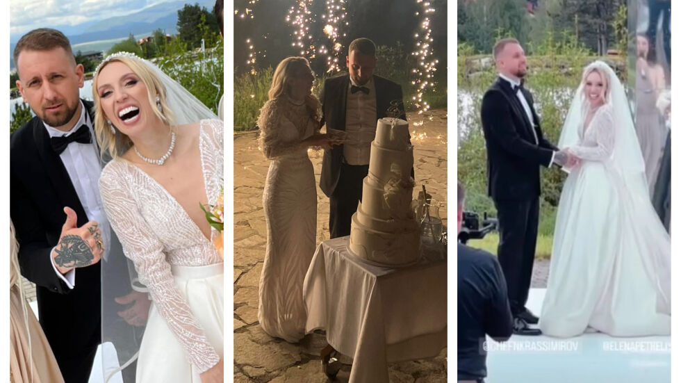 Елена Петрелийска от MasterChef се омъжи! Вижте двете изящни сватбени рокли
