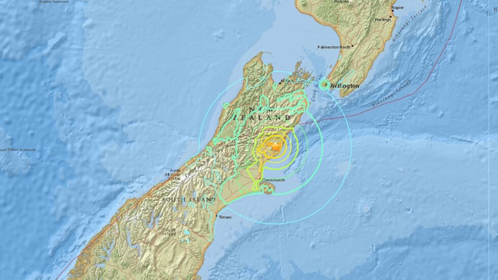 Земетресение с магнитуд 7,8 разлюля Нова Зеландия