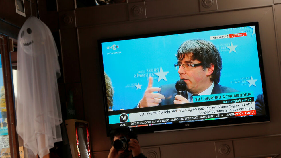 Отстраненият премиер на Каталуния не се е върнал в Барселона