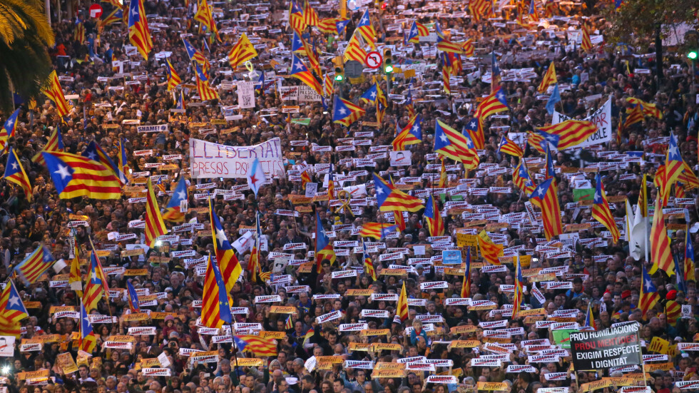 750 хил. души поискаха да бъдат освободени каталунските лидери