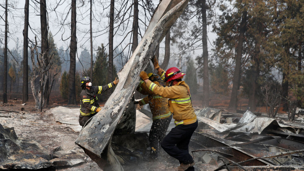 Над 80 са загиналите при горските пожари в Калифорния 