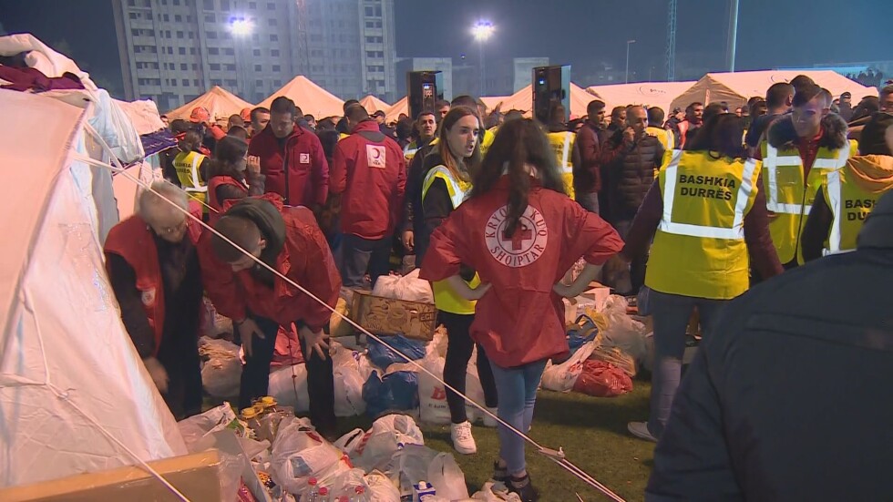 БЧК изпрати помощ на пострадалите от земетресението в Албания