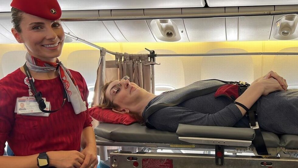Най-високата жена в света за първи път летя със самолет