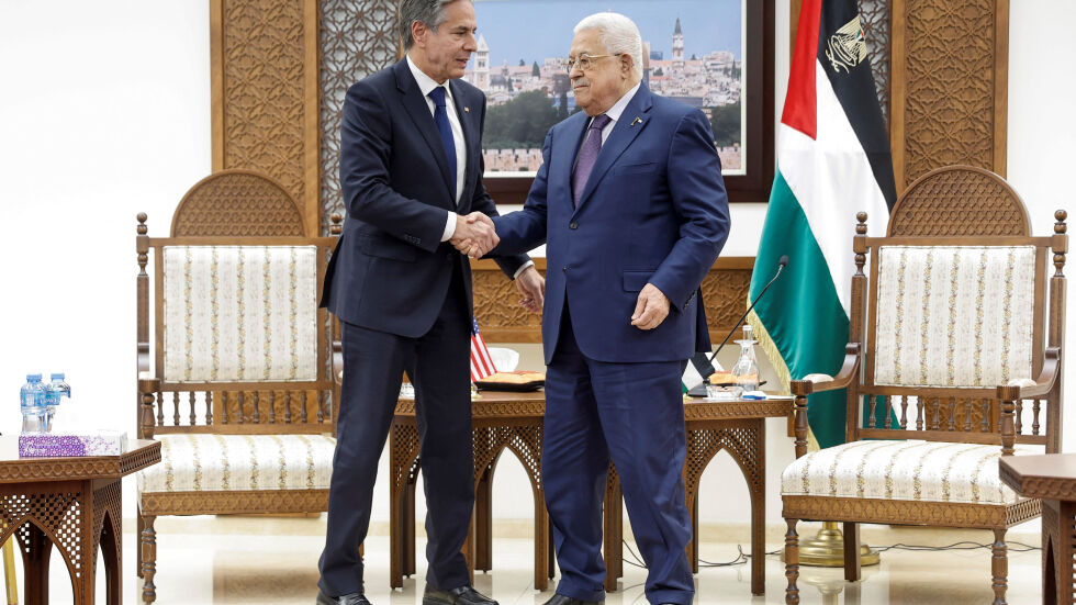 Антъни Блинкен се срещна с палестинския президент