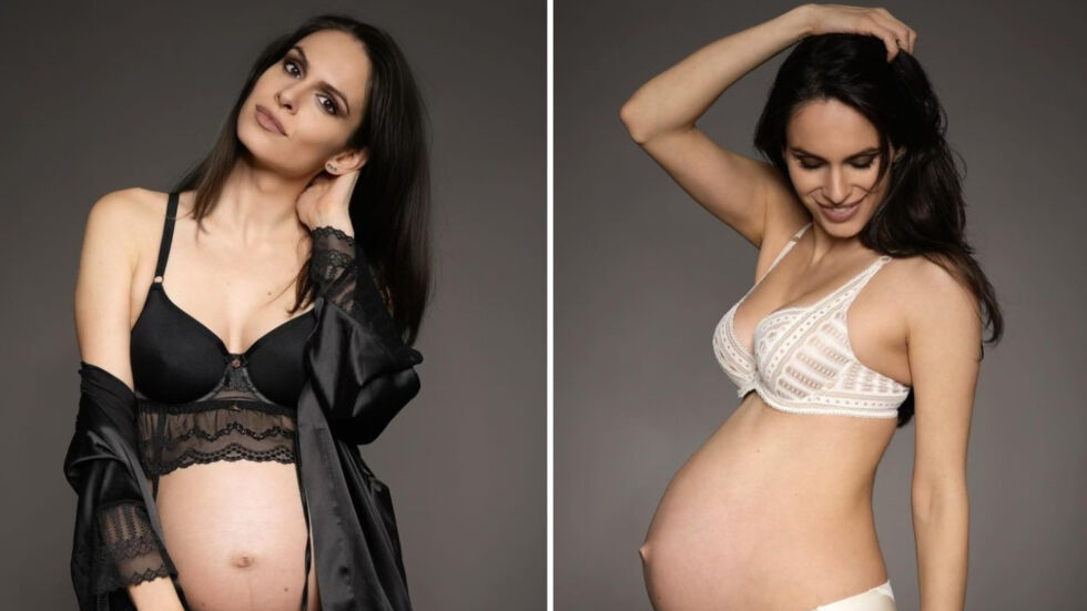 Даяна Ханджиева се снима по бельо в напреднала бременност (СНИМКИ)