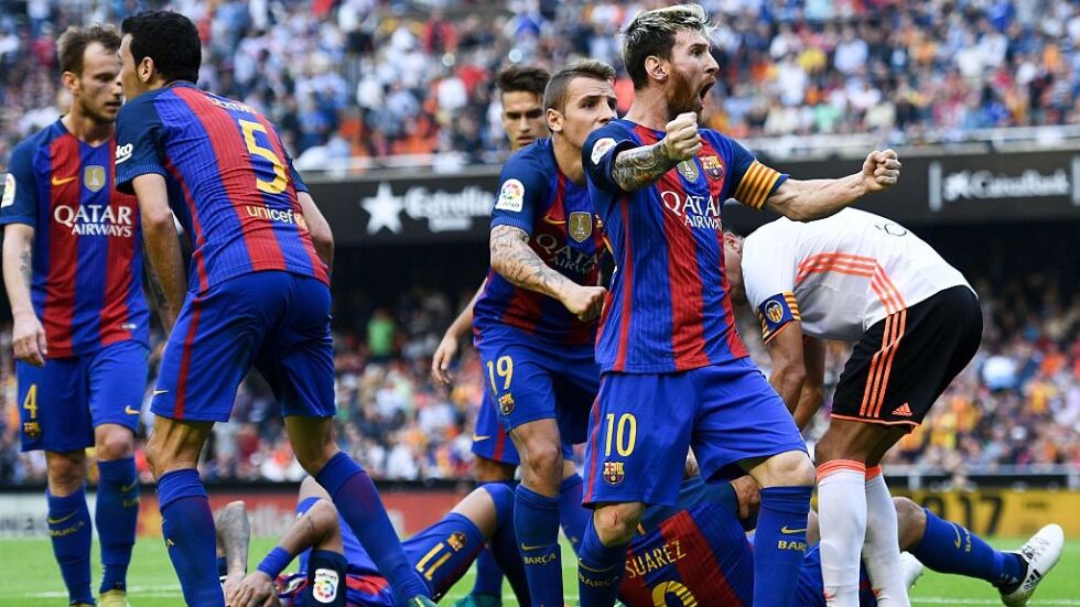 Дузпа в 94-ата минута донесе първото място на "Барселона" в Испания