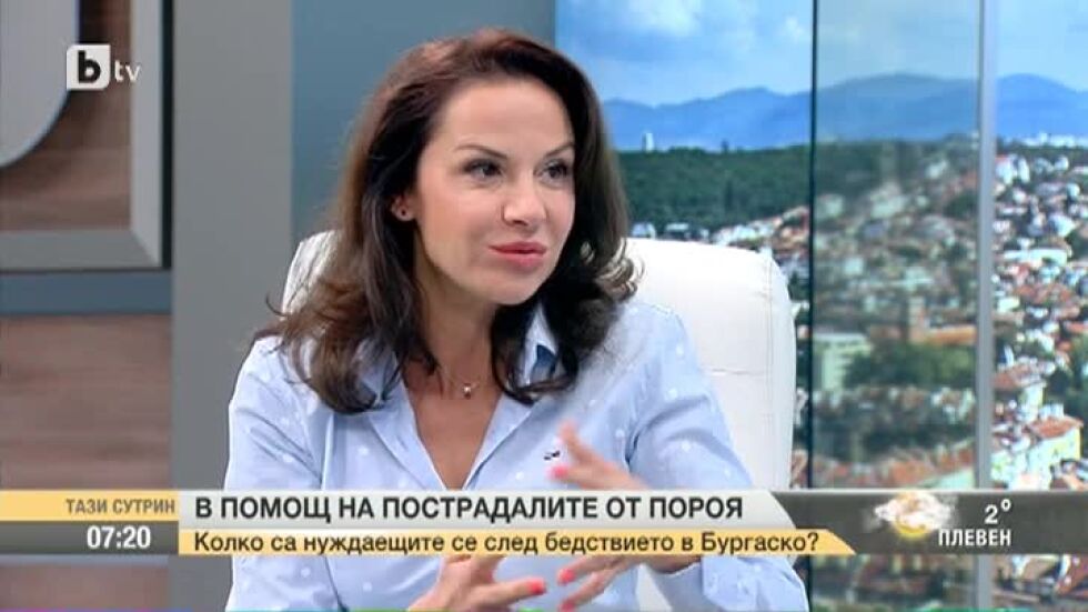 Актрисата Гергана Стоянова: Причините за потопа в Бургас трябва да търсим 30 – 40 години назад