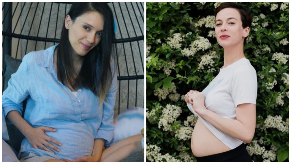 Първи снимки на Луиза Григорова и Весела Бабинова, след като актрисите родиха в един ден