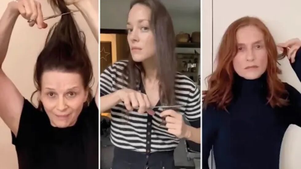 Марион Котияр, Жулиет Бинош и Изабел Юпер отрязаха косите си в подкрепа на иранските жени