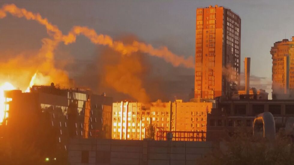 Многобройни експлозии в Киев от камикадзе дронове (СНИМКИ и ВИДЕО)