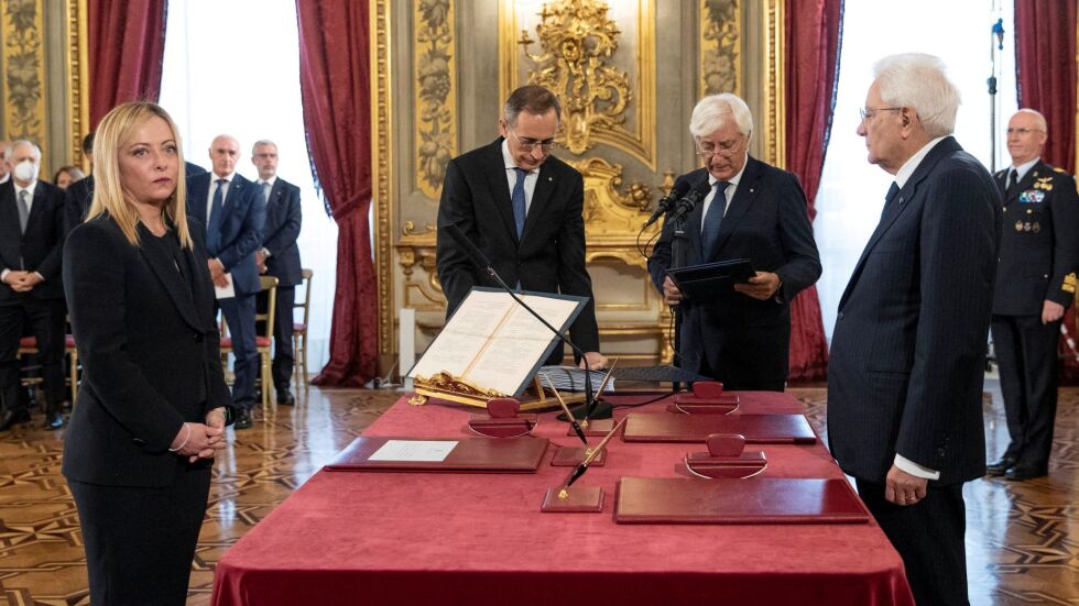 Джорджа Мелони стана първата жена премиер на Италия
