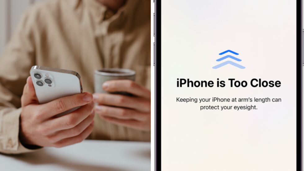 Нова функция на Apple предупреждава, когато държим телефона твърде близо