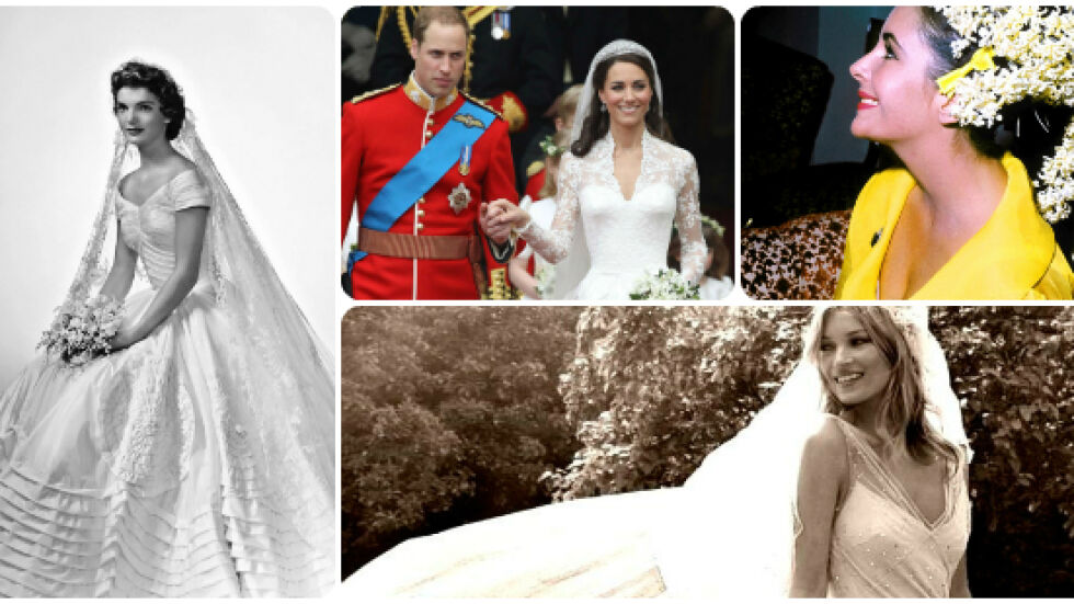 Топ 10 на най-известните сватбени рокли, носени от звезди