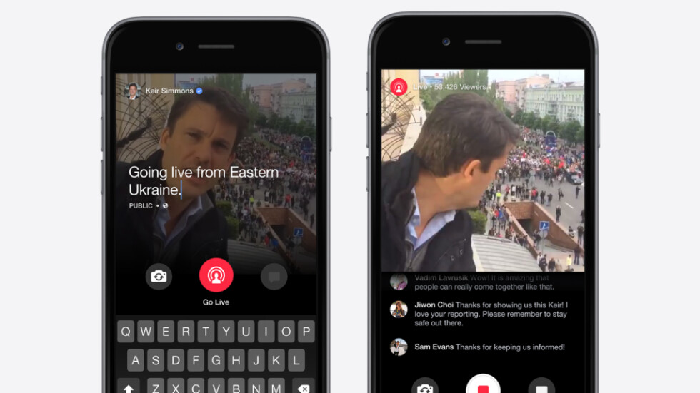 Facebook ще позволи на журналисти да излъчват на живо