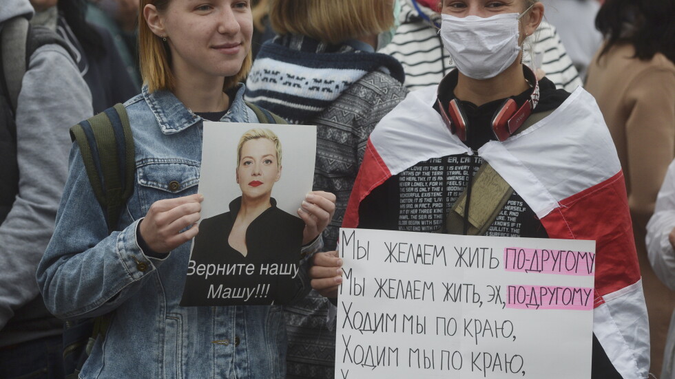 Беларуска опозиционерка твърди, че е заплашвана от властите със смърт
