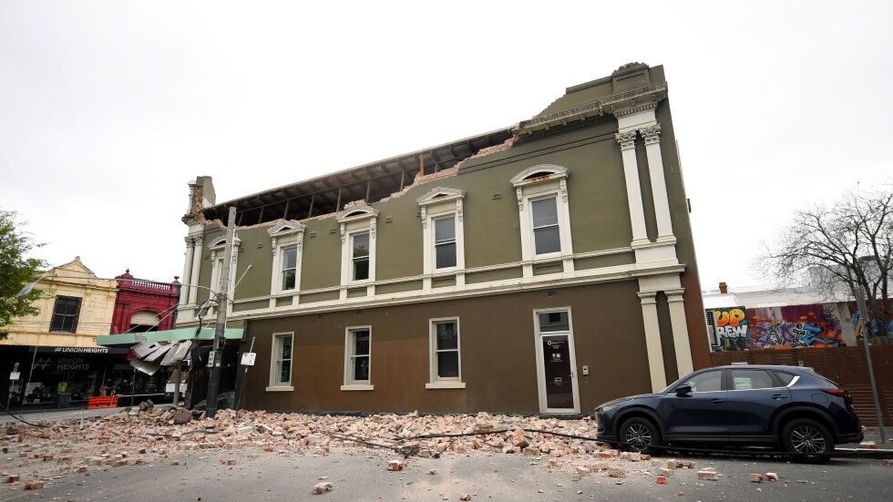 Трус от 5,8 близо до Мелбърн нанесе щети по сградите (СНИМКИ)