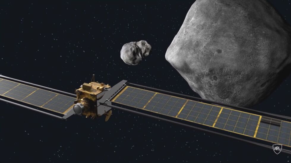 НАСА прави първи опит за отклоняване на астероид, насочил се към Земята 