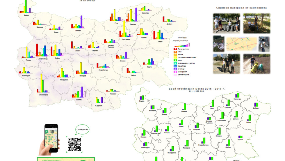 Картата на „Да изчистим България заедно” с отличие
