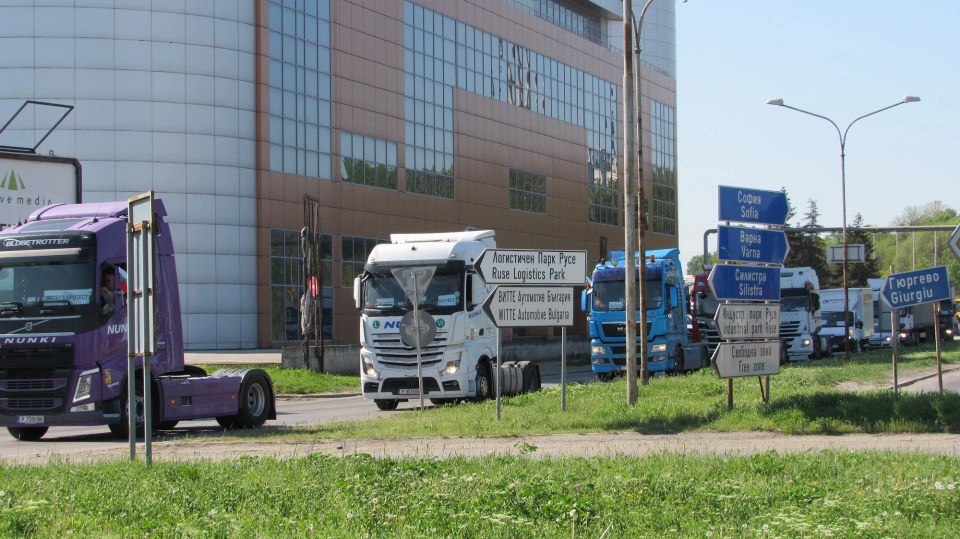 Национален протест на превозвачите в Русе