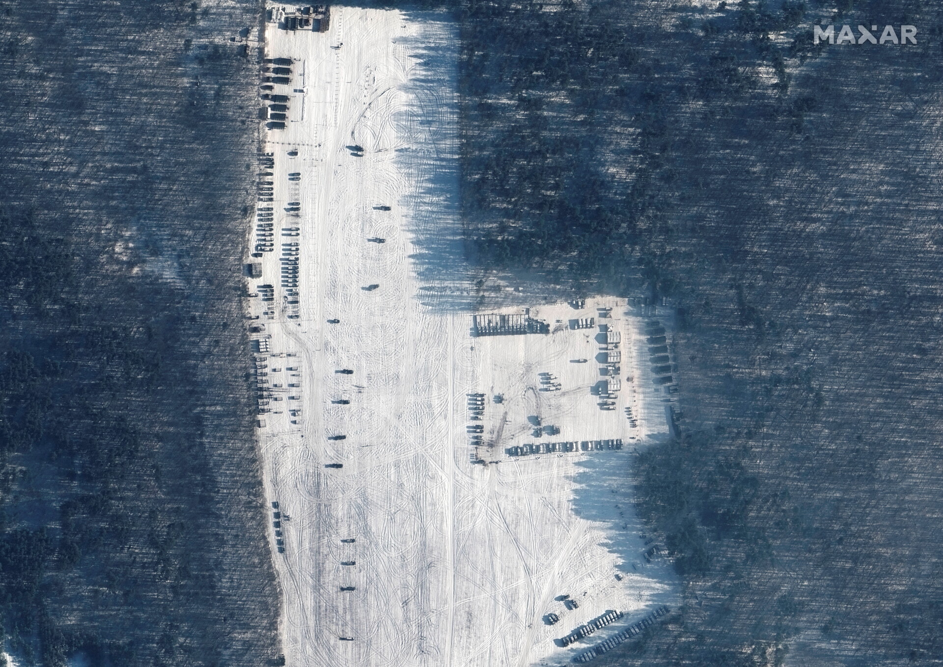 Снимки от сателит показват руското въоръжение в Беларус