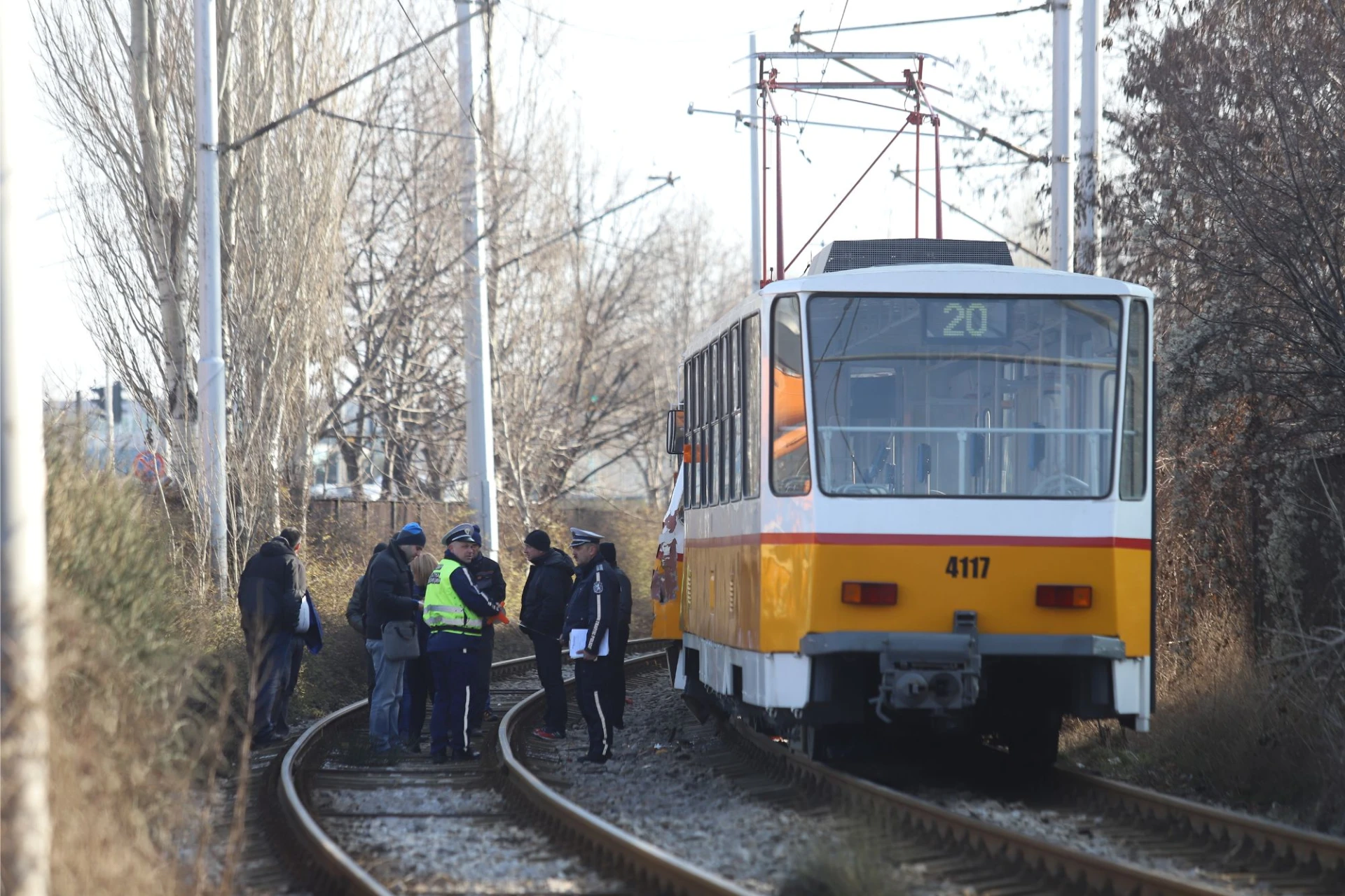 Катастрофа с трамваи в София