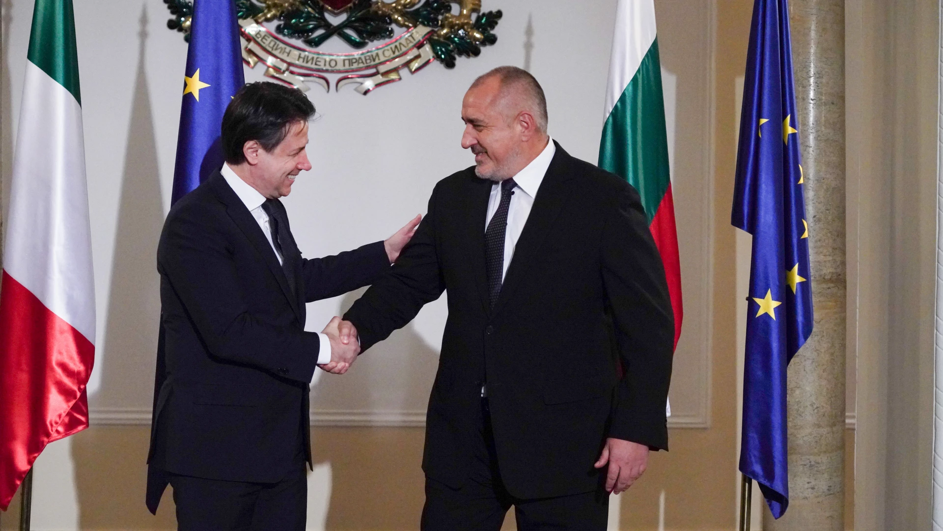 Премиерът на Италия Джузепе Конте на посещение в България