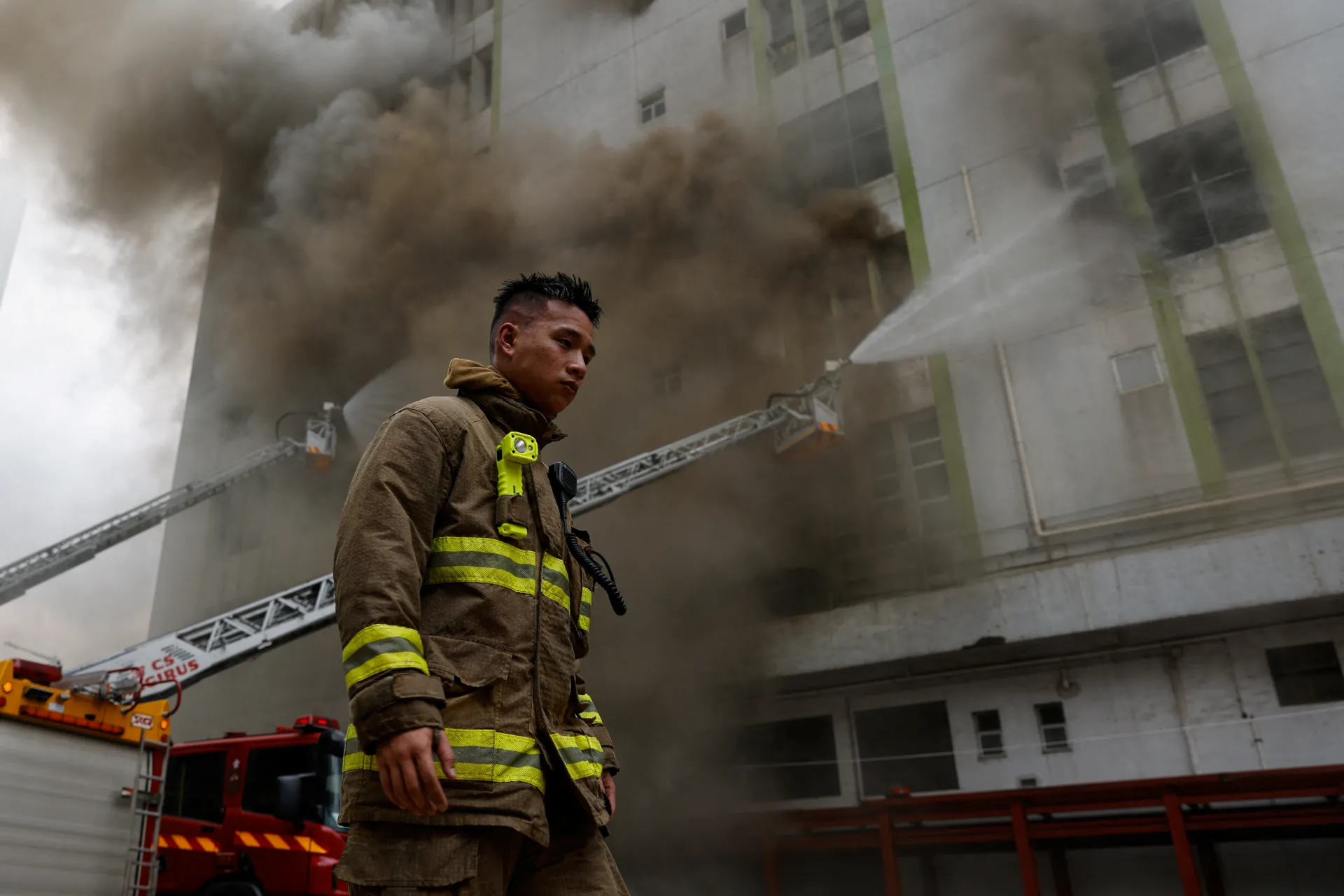 Пожар в Хонконг