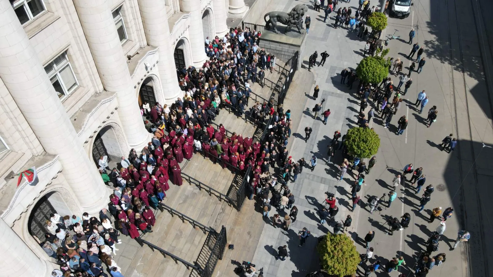  Протест пред Съдебната палата 