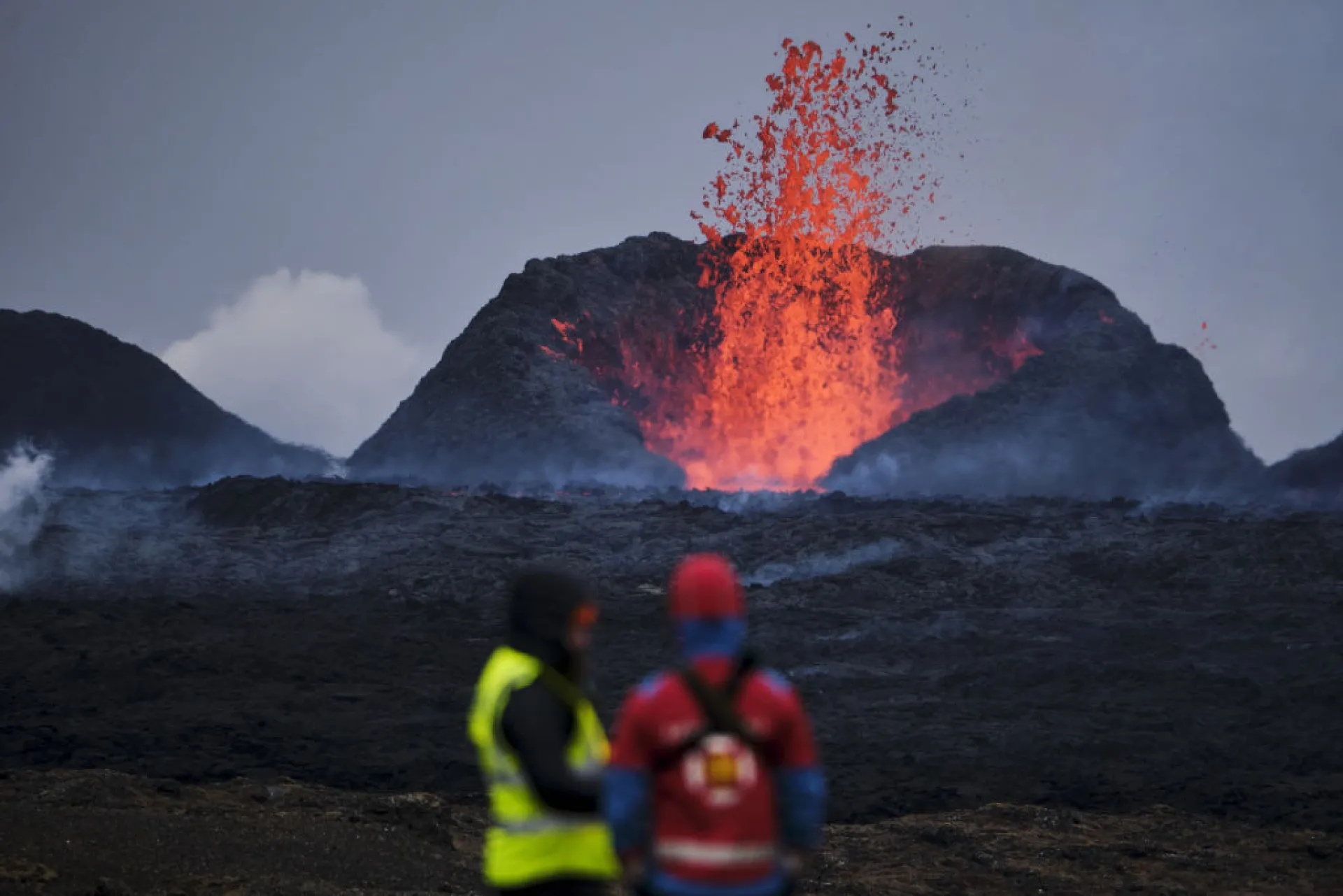 Изригване на вулкан в Исландия