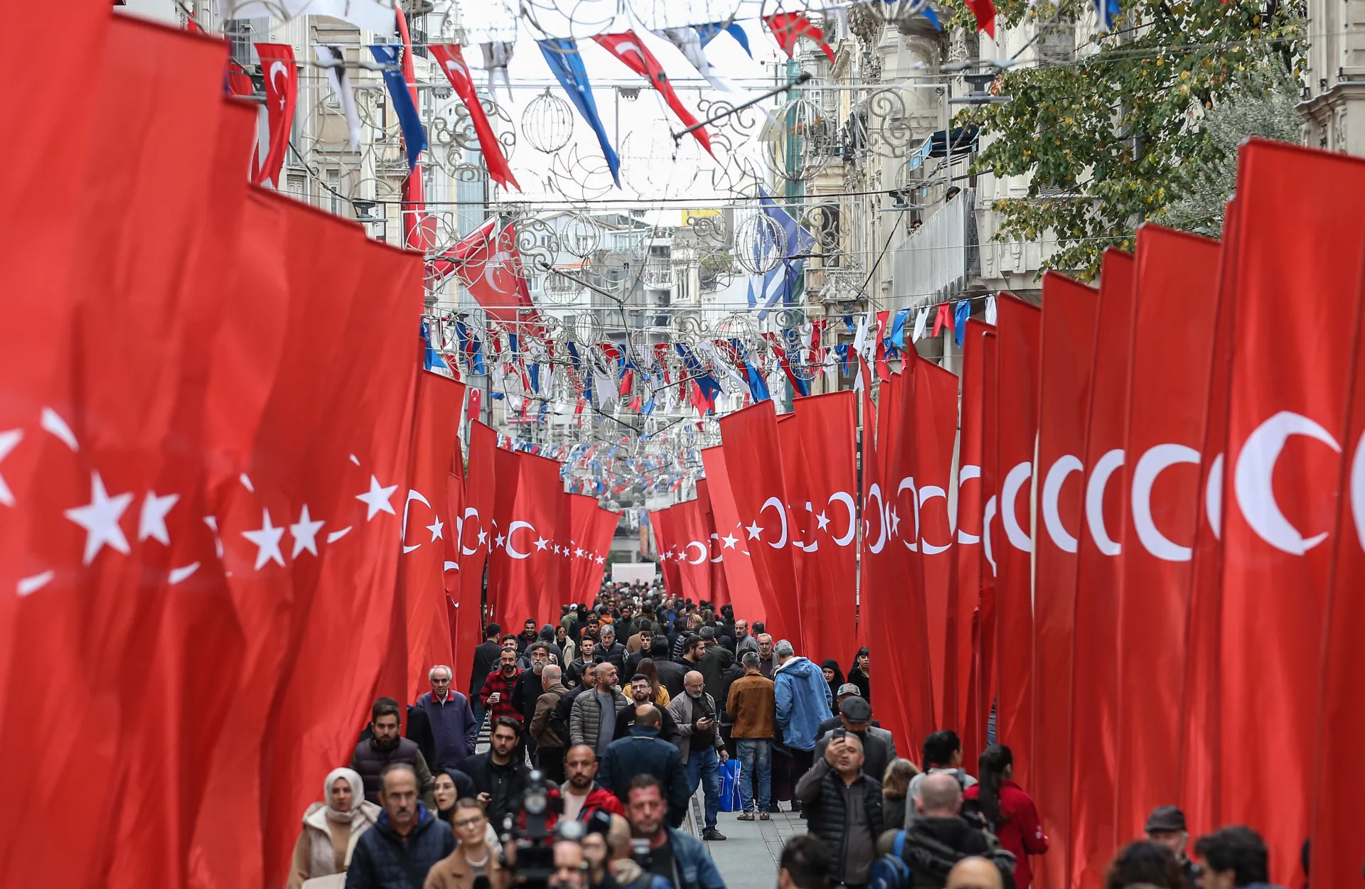 Знамена в Турция след атентата